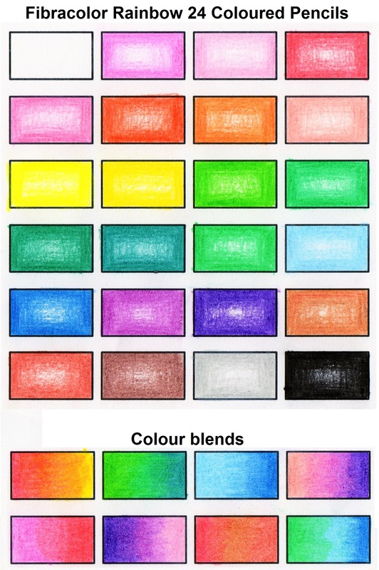 Fibracolor Rainbow Coloured Pencils 12set
