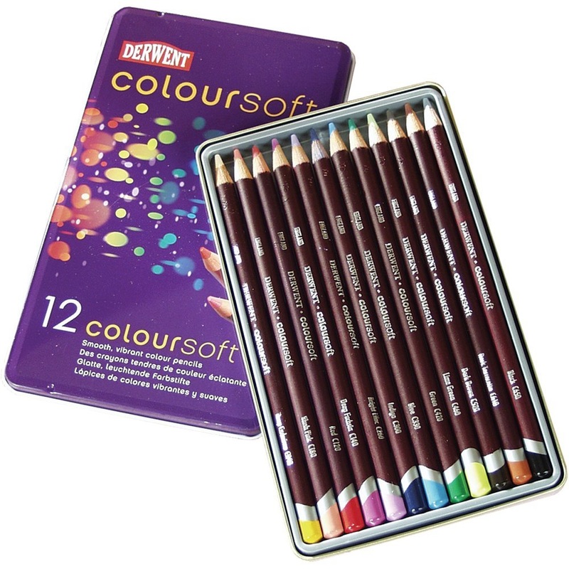 Derwent Inktense Pencil Set - 24 Assorted Watercolour Pencils,  Permanent,vibrant Colors,Multicoloured Color Pencils
