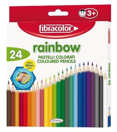 Fibracolor Rainbow Colouring Pencils - Colour with Claire