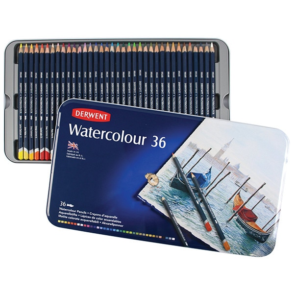 Derwent Watercolour Pencils 48 Wooden Box  NEW IMPROVED 