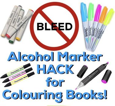 Tutorial: NO BLEED Alcohol Marker Hack for Colouring Books